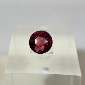 Natural Rhodolite Garnet Round Cut 2.20 ct Raspberry Wine Red Loose Gemstone